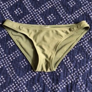 Olive green bikini bottom, Sz S, NWOT